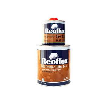 REOFLEX Грунт 2К Акриловый 5+1 красный 0,8л+0,16л